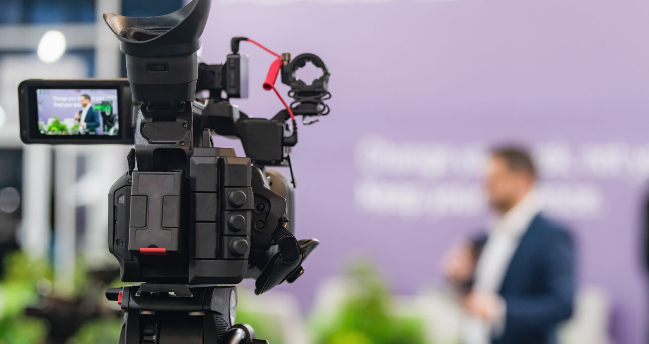 Camera recording at a media press conference preserves accurate details of the event. It ensures clear documentation, enabling broader access to information and transparent communication.